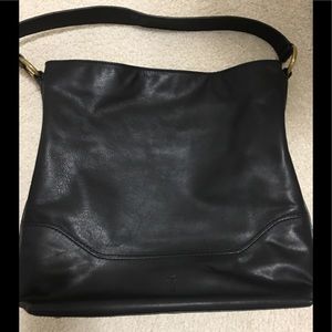 Frye Paige Hobo Black Leather Handbag